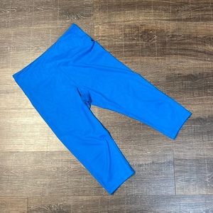 ZYIA Royal Blue Willow Light n Tight Crop Leggings  21”